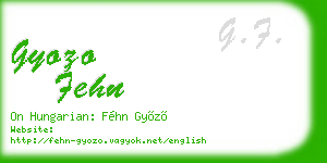 gyozo fehn business card